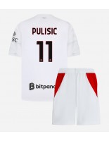 AC Milan Christian Pulisic #11 Venkovní dres pro děti 2026-27 Krátký Rukáv (+ trenýrky)